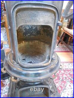 Antique The White Warner Co. #120 Cast Iron Parlor Stove