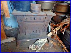 Antique Token Cast Iron Wood Stove Store Display 21x18x18 Rare