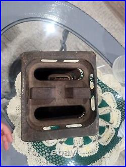 Antique UNION Cast Iron Double Burner Kerosene Sad Iron Heater