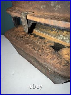 Antique Union Cast Iron SAD Heater Camp Stove Gardner Mass. USA MICA Window Antique Union Cast Iron SAD Heater Camp Stove Gardner Mass. USA MICA Window