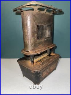 Antique Union Cast Iron SAD Heater Camp Stove Gardner Mass. USA MICA Window Antique Union Cast Iron SAD Heater Camp Stove Gardner Mass. USA MICA Window