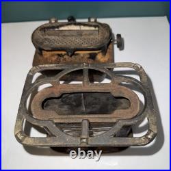 Antique Union Cast Iron SAD Heater Camp Stove Gardner Mass. USA MICA Window Antique Union Cast Iron SAD Heater Camp Stove Gardner Mass. USA MICA Window