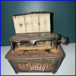 Antique Union Cast Iron SAD Heater Camp Stove Gardner Mass. USA MICA Window Antique Union Cast Iron SAD Heater Camp Stove Gardner Mass. USA MICA Window