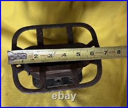 Antique Union Cast Iron Sad Iron Heater Stove Double Mica Windows