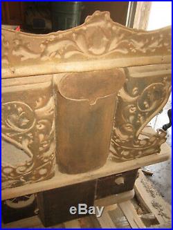 Antique Victorian Cast Iron Black Stove