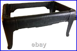 Antique Victorian Cast Iron Steel Table Cabinet Chest Legs Wood Stove Base
