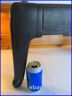 Antique Victorian Cast Iron Steel Table Cabinet Chest Legs Wood Stove Base