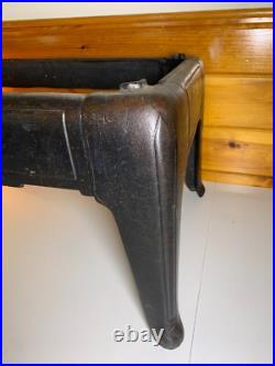 Antique Victorian Cast Iron Steel Table Cabinet Chest Legs Wood Stove Base