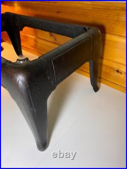 Antique Victorian Cast Iron Steel Table Cabinet Chest Legs Wood Stove Base