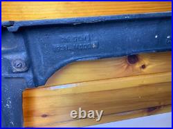 Antique Victorian Cast Iron Steel Table Cabinet Chest Legs Wood Stove Base