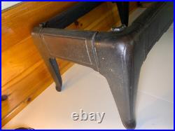 Antique Victorian Cast Iron Steel Table Cabinet Chest Legs Wood Stove Base