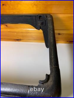 Antique Victorian Cast Iron Steel Table Cabinet Chest Legs Wood Stove Base