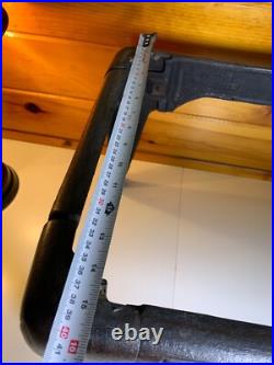 Antique Victorian Cast Iron Steel Table Cabinet Chest Legs Wood Stove Base