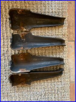 Antique Victorian Cast Iron Steel Table Cabinet Chest Legs Wood Stove Base