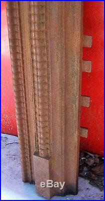Antique Victorian USA Cast Iron Fireplace Surround Home Hearth Stove Fire Panel
