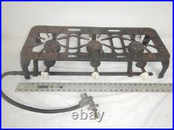 Antique Vintage Cast Iron 3 Burner Camper Camp Cook Stove UNTESTED camping