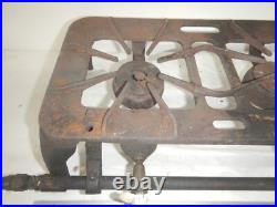 Antique Vintage Cast Iron 3 Burner Camper Camp Cook Stove UNTESTED camping