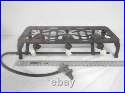 Antique Vintage Cast Iron 3 Burner Camper Camp Cook Stove UNTESTED camping