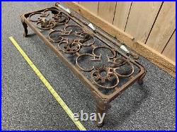 Antique Vintage Cast Iron 3 Burner Metal Gas stove grill outdoor Propane