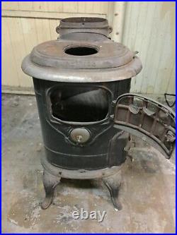 Antique Vintage Free-standing Cast-iron Stove