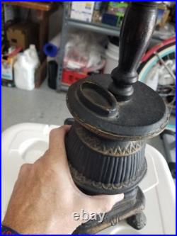 Antique Vintage Pot Bellied Stove Cast Iron Smoke Stand Black-27-Free Ship Antique Vintage Pot Bellied Stove Cast Iron Smoke Stand Black-27-Free Ship
