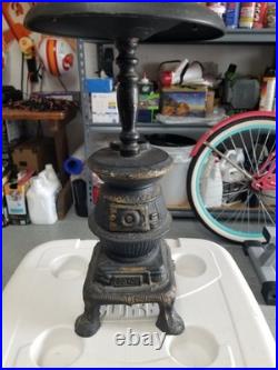 Antique Vintage Pot Bellied Stove Cast Iron Smoke Stand Black-27-Free Ship Antique Vintage Pot Bellied Stove Cast Iron Smoke Stand Black-27-Free Ship