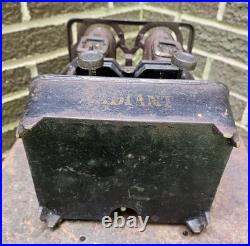 Antique Vintage RADIANT Cast Iron Sad Iron Heater Stove