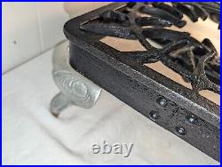 Antique Vtg TRIUMPH Cast Iron 2 Burner Gas Stove Cooking Camping