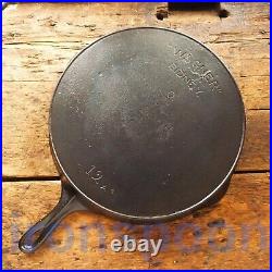 Antique WAGNER WARE Cast Iron SKILLET Frying Pan # 12 Ironspoon