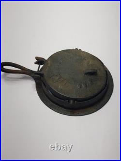 Antique W. Resor & Co Cast Iron Waffle Iron 1870s Stove Top Cincinnati OH