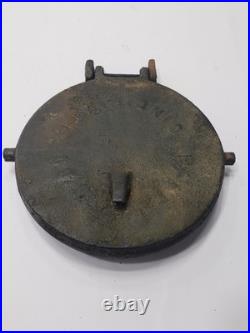 Antique W. Resor & Co Cast Iron Waffle Iron 1870s Stove Top Cincinnati OH