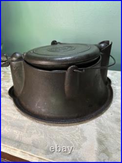 Antique Wapak High Grade Cast Iron Indian Head Waffle Iron High Base Antique Wapak High Grade Cast Iron Indian Head Waffle Iron High Base