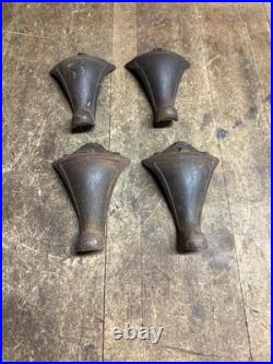 Antique Weir Stove Co Glenwood No 2 Gas Stove Cast Iron Legs Feet Pair Parts USA