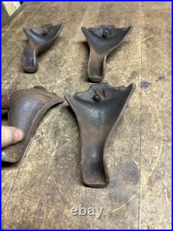 Antique Weir Stove Co Glenwood No 2 Gas Stove Cast Iron Legs Feet Pair Parts USA