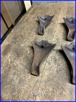 Antique Weir Stove Co Glenwood No 2 Gas Stove Cast Iron Legs Feet Pair Parts USA