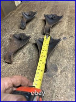 Antique Weir Stove Co Glenwood No 2 Gas Stove Cast Iron Legs Feet Pair Parts USA