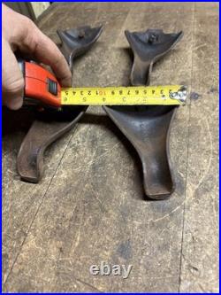 Antique Weir Stove Co Glenwood No 2 Gas Stove Cast Iron Legs Feet Pair Parts USA