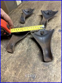 Antique Weir Stove Co Glenwood No 2 Gas Stove Cast Iron Legs Feet Pair Parts USA