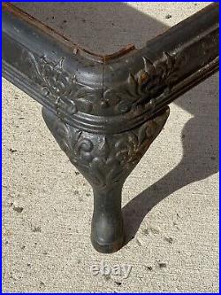 Antique Wood Cook Stove BASE with FEET Ornate Iron, RePuRPosE Coffee Table