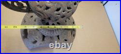 Antique Wood Stove Ornate Topper Finial Urn Cast Iron Wood Burning Rustic Decor