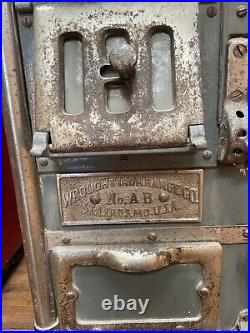 Antique Wrought Iron Range Co. Home Comfort Model No. AB Wood Burning Stove USA Antique Wrought Iron Range Co. Home Comfort Model No. AB Wood Burning Stove USA