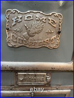 Antique Wrought Iron Range Co. Home Comfort Model No. AB Wood Burning Stove USA Antique Wrought Iron Range Co. Home Comfort Model No. AB Wood Burning Stove USA