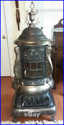 Antique cast iron Acorn Oak 150 potbelly parlor stove