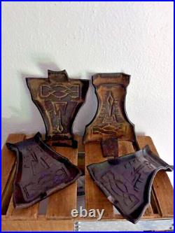 Antique or Vintage Cast Iron Elon 16 18 & 21 Stove Legs r2s3