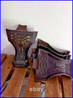 Antique or Vintage Cast Iron Elon 16 18 & 21 Stove Legs r2s3
