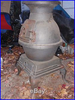 Antique/vintage Cast Iron Pot Belly Stove Sears & Roebuck Approx. 30-31 Tall