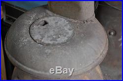 Army Cannon Stove 18 Pot Belly Antique Wood Burning Vintage Heater Cast Iron WW2