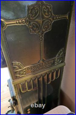 Art Nouveau Voss Jugendstil porceleain enamel stove