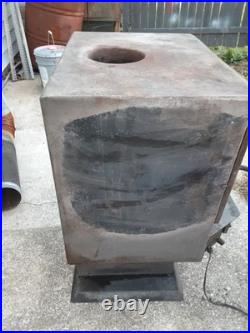 BLACK Cast iron wood stove(repainted)