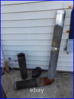 BLACK Cast iron wood stove(repainted)